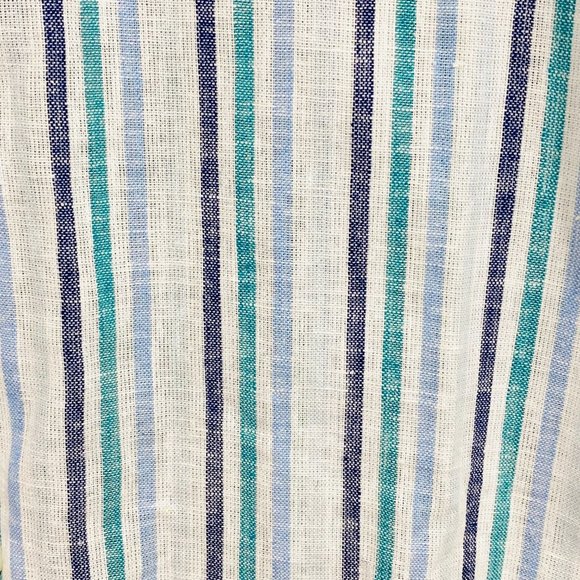 Rare Porto Cervo Yachting Short Sleeve Striped Button Down Shirt - M - NWT - Picture 3 of 5